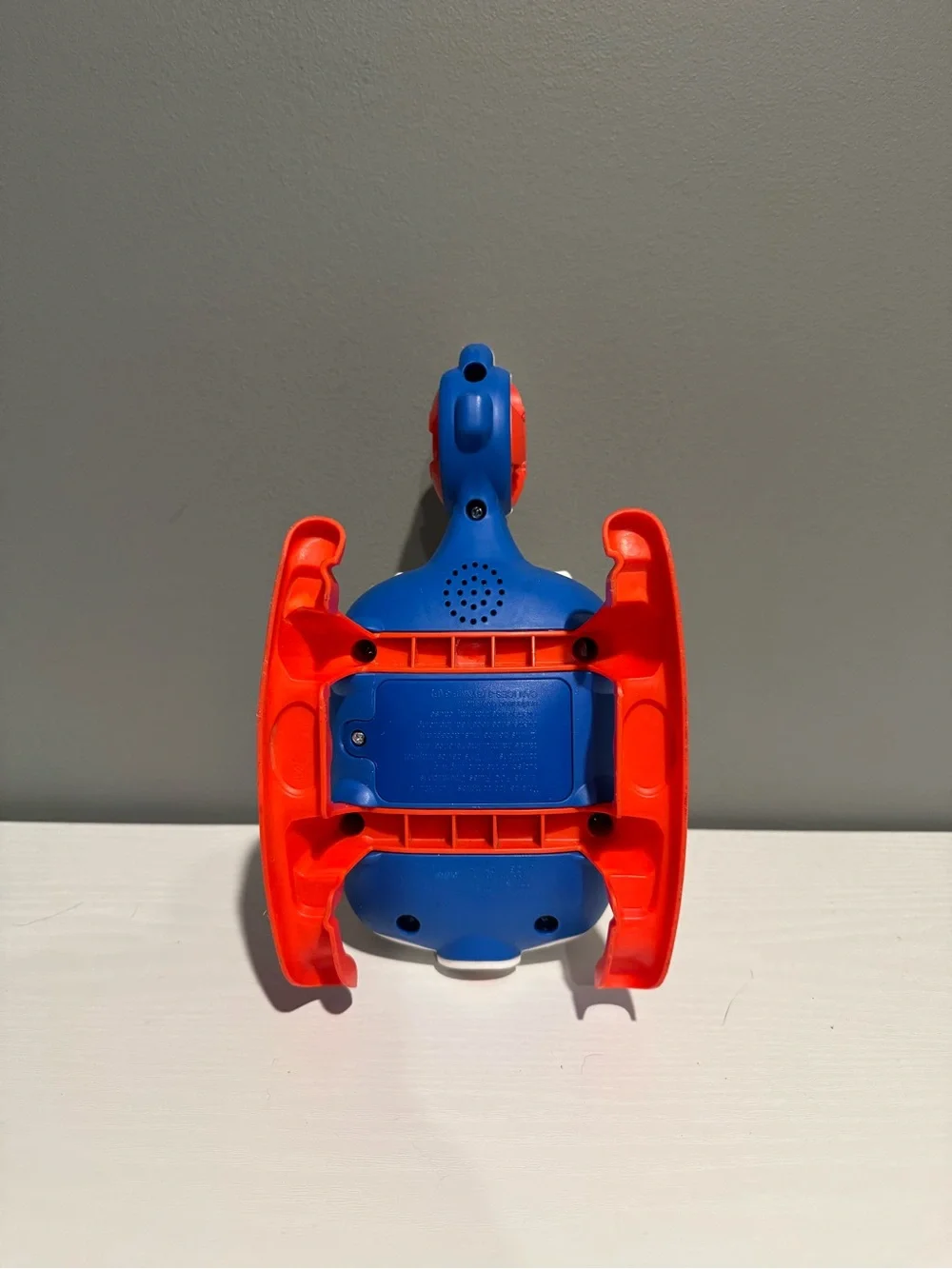 Kids White and Red helicopter Toy with Orange Seat tested and works